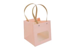 SHOPPER CARTA 250gr 16x16x16CM ROSA