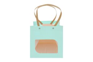 SHOPPER CARTA 250gr 20x20x20CM CELESTE