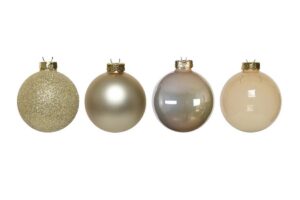 SET 42 PALLINE VETRO NATALE PERLATO ASS.d.7CM