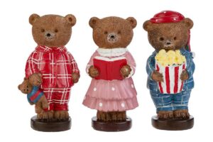 ORSO RESINA PIGIAMA 3 ASS.6,5xh.14CM