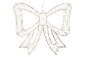 FIOCCO NATALE SILVER 38x4,5xh.34CM 500LED/FLASH OUTDOOR
