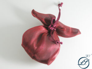 SACCHETTO RASO BORDEAU 10xh.14 CM *OUTLET*