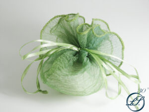 SACCHETTO ORGANZA DIAM.24 CM COL. VERDE *OUTLET*