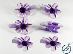 SET 8 MOLLETTINE LILLA 4 CM