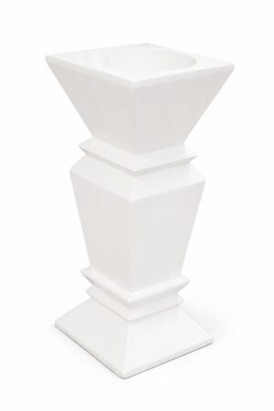 VASO RESINA BIANCO 39x39xh.102CM