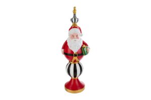 BABBO NATALE IN RESINA LED 17x17xh.57CM