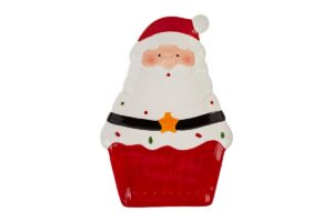 VASSOIO BABBO NATALE IN CERAMICA19x28xh.3CM