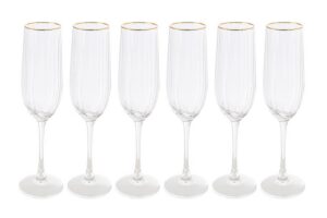 SET 6 FLUTE FILO ORO