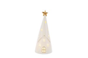 ALBERO BIANCO LED PORCELLANA 7,5x7,5xh.18CM