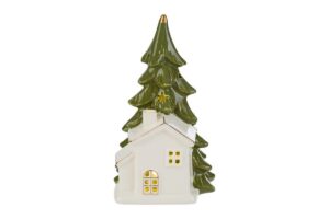 ALBERO CASETTA LED PORCELLANA 11x10,5xh.18CM