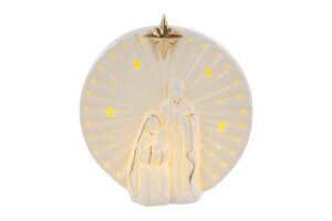 SACRA FAMIGLIA PORCELLANA LED 16x6xh.17,5CM