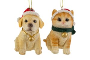 APPENDINO CANE E GATTO NATALIZI RESINA 2 ASS.h.7,5CM