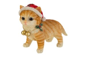GATTINO NATALIZIO RESINA 26x13xh.24CM