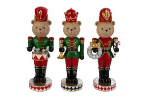 SOLDATINO ORSETTO RESINA 3ASS. 11x11xh.32CM