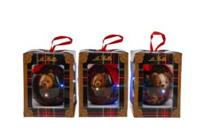 PALLINA PLASTICA LED DEC.BEAR 3ASS.DIAM.8CM