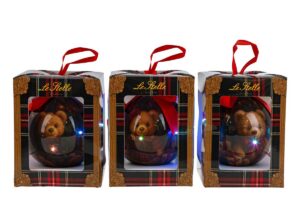 PALLINA PLASTICA LED DEC.BEAR 3ASS.DIAM.10CM