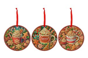 SET 3 PZ MATTONELLA GINGER 3ASS.diam.11CM