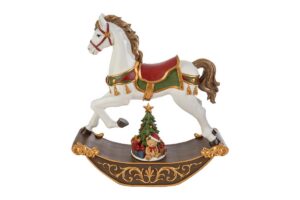 CARILLON CAVALLUCCIO NATALIZIO RESINA 32x9,5xh.36CM