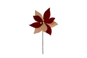 FIORE BICOLOR ROSSO diam.23x30CM