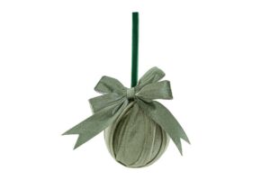PALLINA FIOCCO VELLUTO VERDE d.10CM
