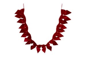 GHIRLANDA FIOCCO ROSSO 150CM