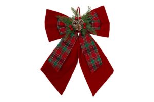 APPENDINO FIOCCO DECORATO ROSSO 46x70CM