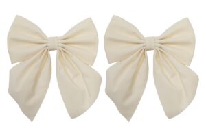 SET 2 PZ FIOCCO DECORATO PANNA 18x25CM