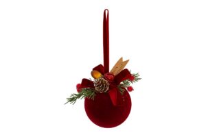 APPENDINO PALLINA DECORATA BORDEAUX diam.15CM