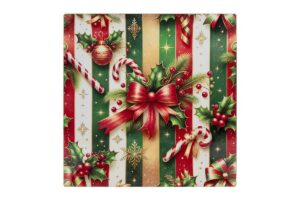 VASSOIO NATALIZIO MELAMINA FIOCCO 40x40CM