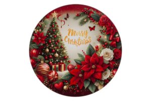 VASSOIO NATALIZIO MELAMINA ALBERO diam.40CM