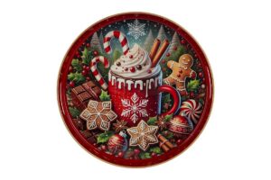 VASSOIO NATALIZIO MELAMINA CANDYdiam.33xh.4CM