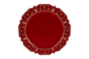 VASSOIO NATALIZIO MELAMINA ROSSOdiam.35,5CM