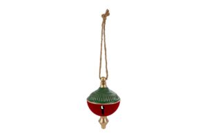 APPENDINO METALLO ROSSO VELVET d.11,5x18,5CM