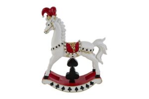 CAVALLUCCIO POKER RESINA 29,5x9,5xh.39CM