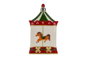 VASSOIO CAVALLUCCIO CERAMICA 36x21,5CM