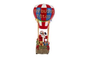 BABBO NATALE MONGOLFIERA MOVIMENTO LED 12x12xh.29,5CM