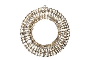 CORONA NATALIZIA GOLD 8x38x38CM 400LED/FLASH OUTDOOR
