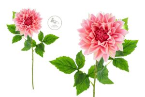 DALIA IN PLASTICA REAL TOUCH 54CM COL.ROSA SCURO