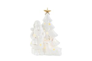 BABBO NATALE PORCELLANA LED 13x6xh.18CM