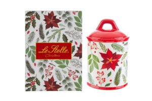 SCATOLA CERAMICA NATALE BIANCO NATALE 11xh.16,5 CM C/ASTUCCIO