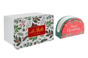 PORTATOVAGLIOLI CERAMICA MERRY CHRISTMAS 11x4xh.7CM C/ASTUCCIO
