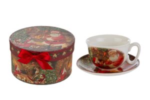 TAZZA NATALIZIA PORCELLANA C/ASTUCCIO 16,5x9CM