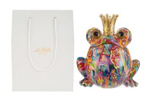 SALVADANAIO FROG RESINA MULTICOLOR 18x13,5x18CM C/SHOPPER 13699