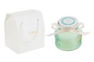 CANDELA PROFUMATA COL.VERDE diam.9Xh.8CM C/SHOPPER 13693