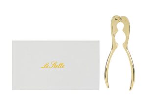 SCHIACCIANOCI METALLO ORO ASTUCCIO 16 CM