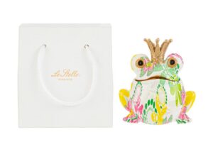 FROG RESINA FLOWERCOLOR 10x7x10CM C/SHOPPER 13692