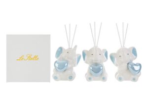 PROFUMATORE ELEFANTINO CELESTE 3ASS.7,5Xh.11,5CM C/ASTUCCIO