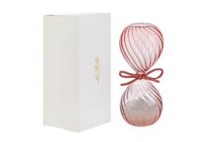 CLESSIDRA VETRO COL.ROSA 12CM C/ASTUCCIO