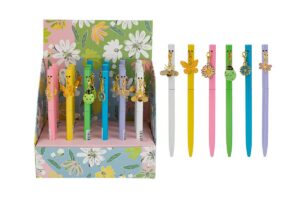 PENNA C/CIONDOLO 6ASS.13CM DISPLAY BOX