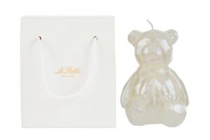 CANDELA ORSETTO 7,5x8xh.11CM COL.BIANCO C/SHOPPER 13693